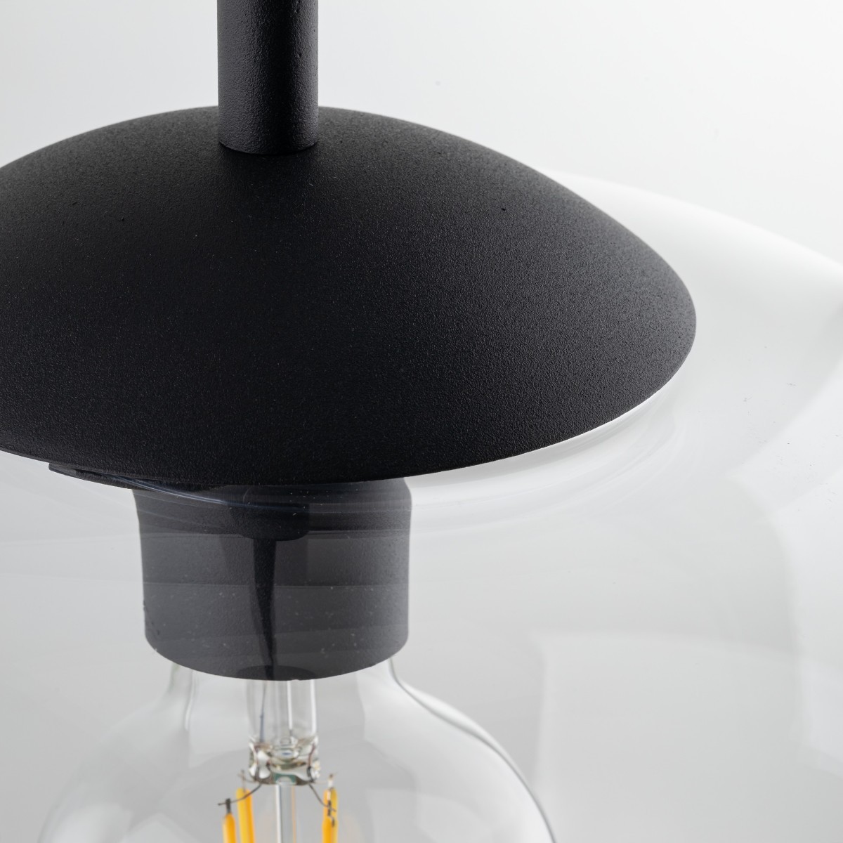 Lampa wisząca TK-Lighting VIBE TKL4817  Lampa sufitowa kolor - czarny - transparentny styl Loftowy  Klasyczny