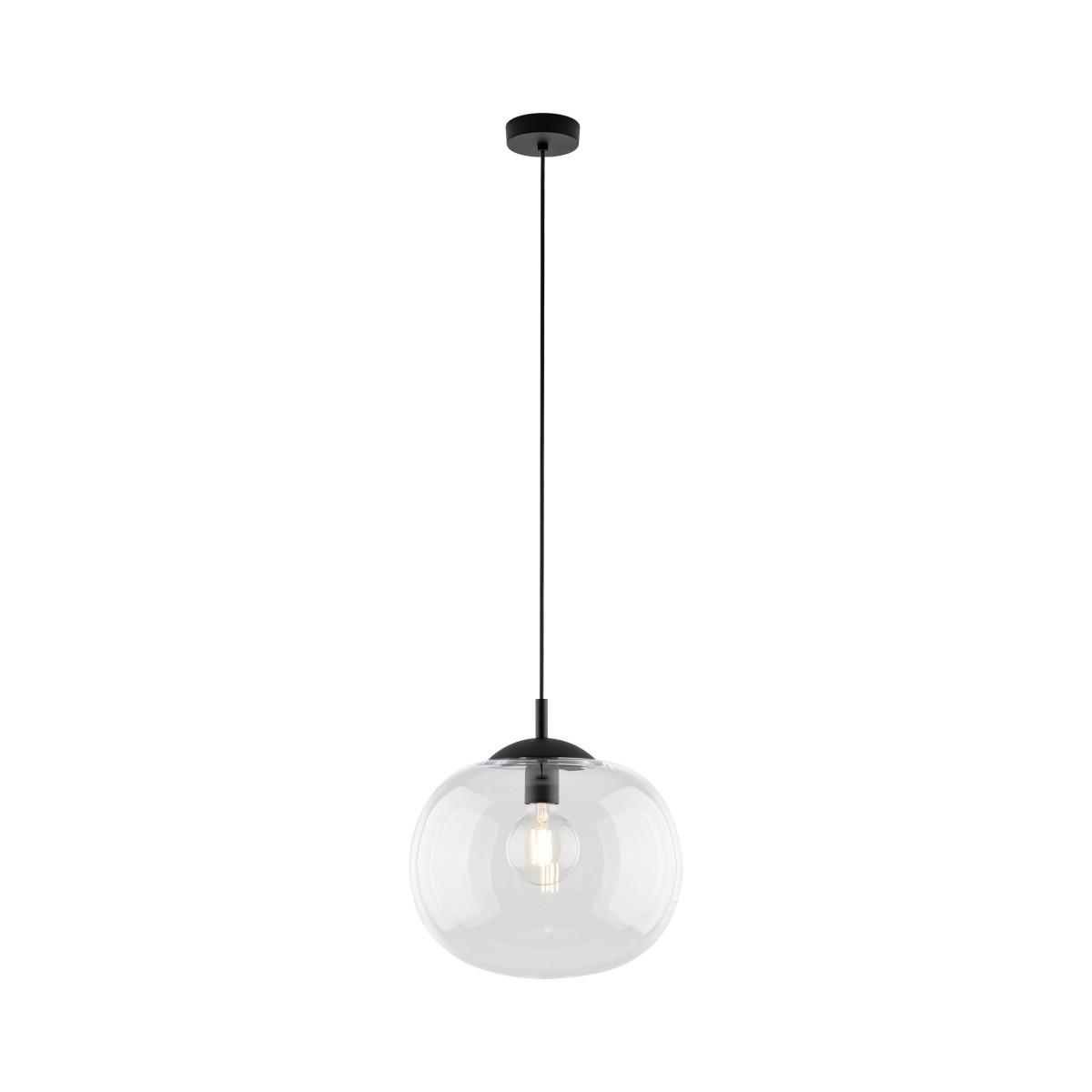 Lampa wisząca TK-Lighting VIBE TKL4817  Lampa sufitowa kolor - czarny - transparentny styl Loftowy  Klasyczny
