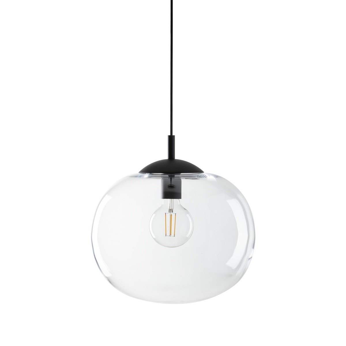 Lampa wisząca TK-Lighting VIBE TKL4818  Lampa sufitowa kolor - czarny - transparentny styl Loftowy  Klasyczny