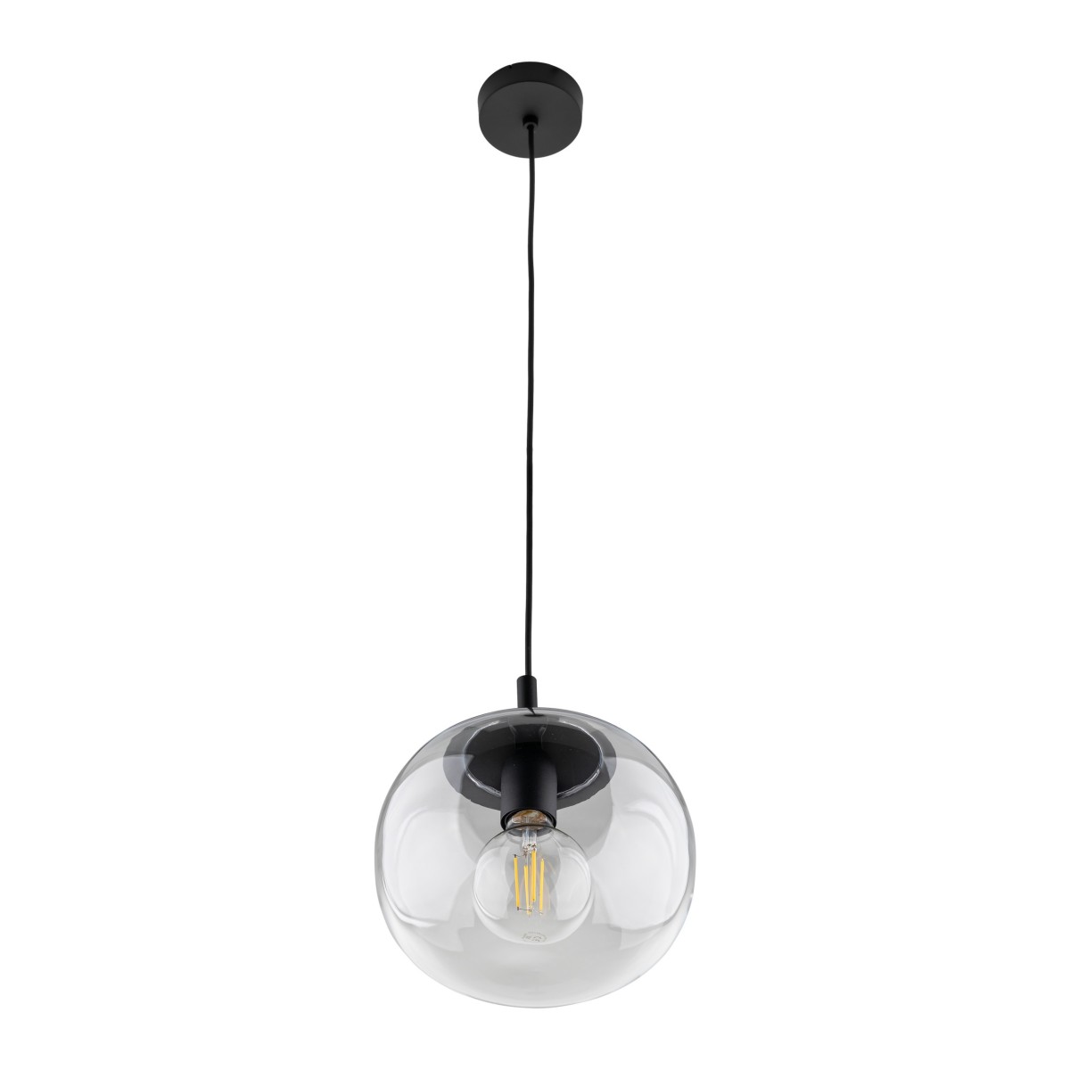 Lampa wisząca TK-Lighting VIBE TKL4818  Lampa sufitowa kolor - czarny - transparentny styl Loftowy  Klasyczny
