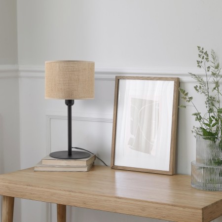 Lampka nocna TK-Lighting JUTA TKL5552 kolor - czarny - juta styl Klasyczny  Boho