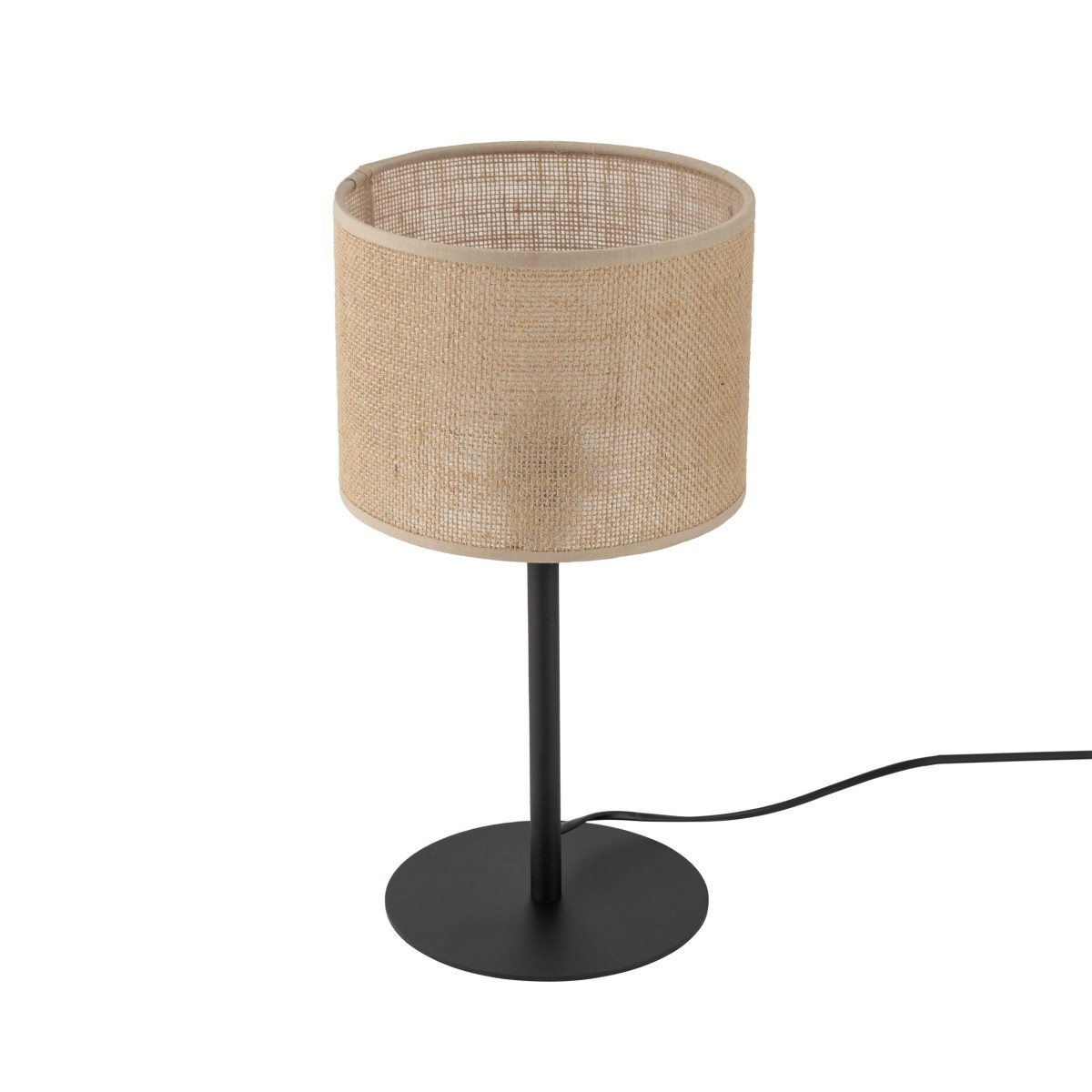 Lampka nocna TK-Lighting JUTA TKL5552 kolor - czarny - juta styl Klasyczny  Boho