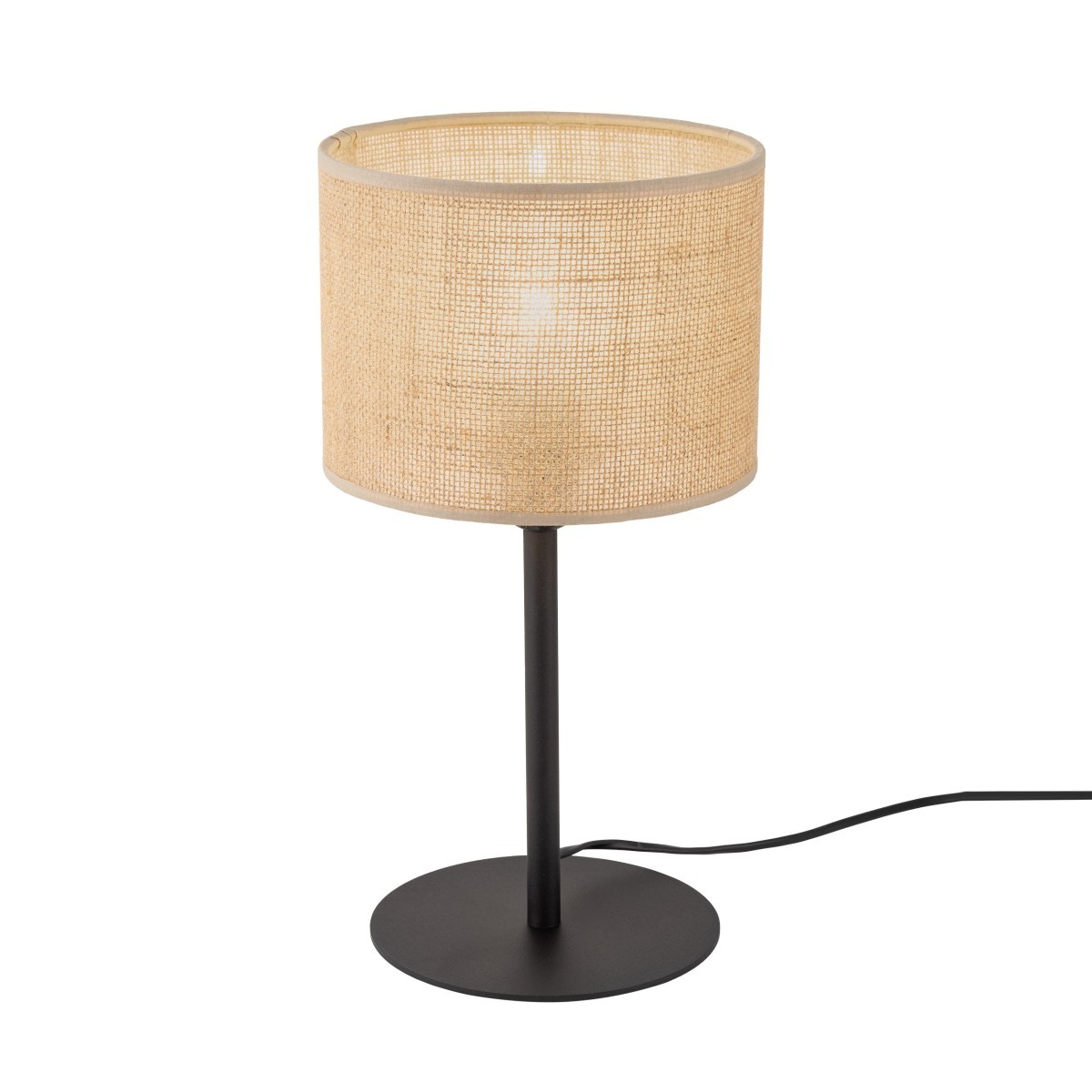 Lampka nocna TK-Lighting JUTA TKL5552 kolor - czarny - juta styl Klasyczny  Boho