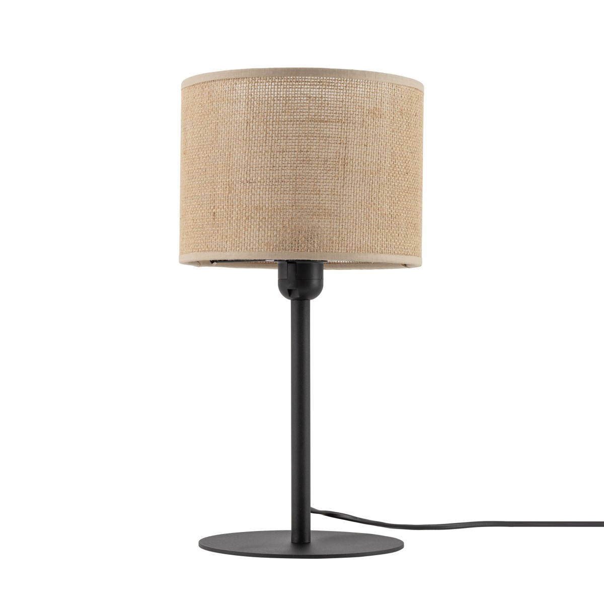 Lampka nocna TK-Lighting JUTA TKL5552 kolor - czarny - juta styl Klasyczny  Boho