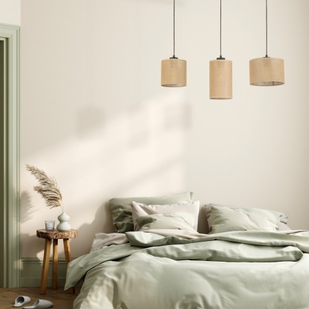 Lampa wisząca TK-Lighting JUTA TKL4954  Lampa sufitowa kolor - czarny - juta styl Nowoczesny  Boho