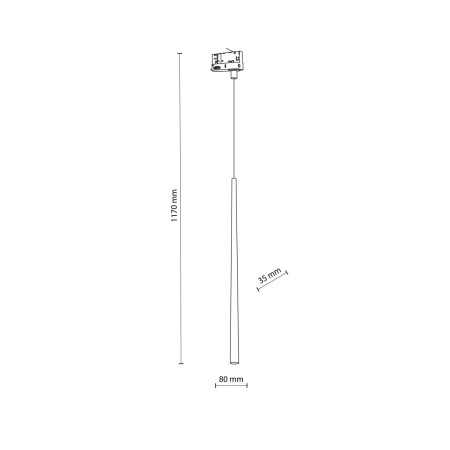 Lampa wisząca TK-Lighting TRACER TKL6859 kolor - biały styl Nowoczesny  Loftowy