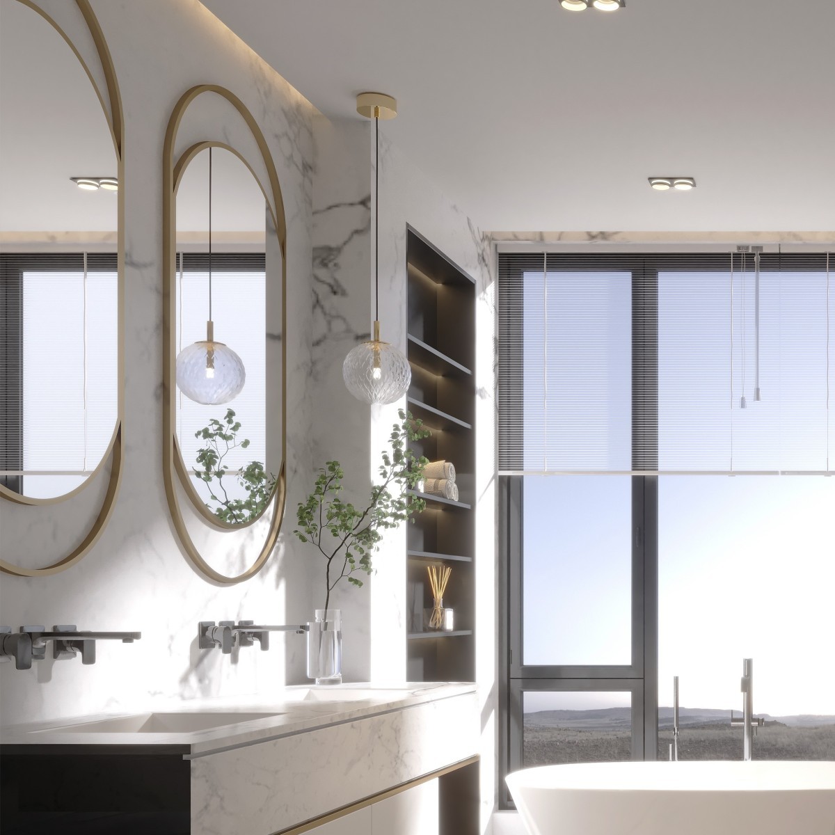 Lampa wisząca TK-Lighting CADIX TKL759 kolor - złoty - transparentny styl Nowoczesny  Glamour