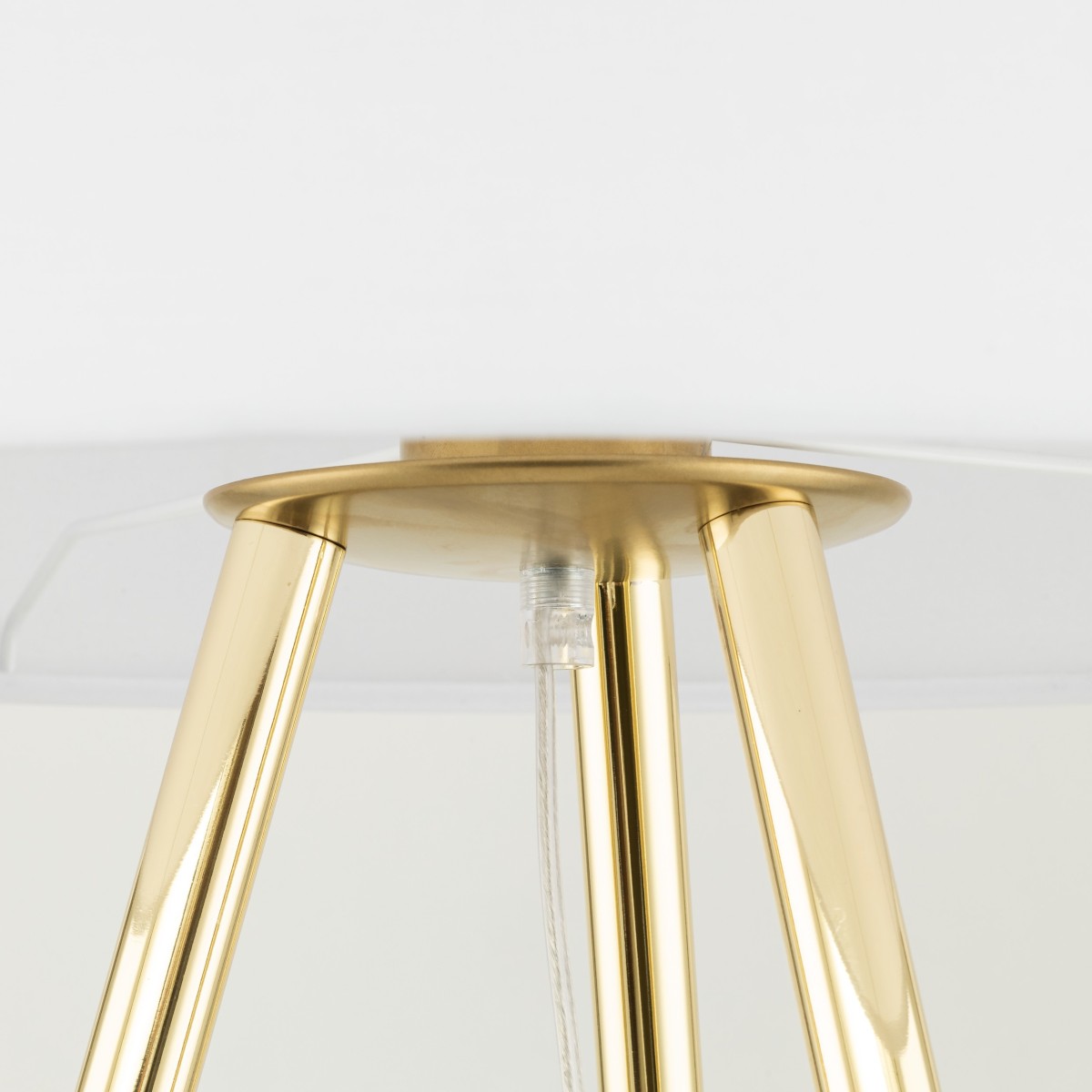 Lampa podłogowa TK-Lighting UMBERTO TKL6637 kolor - złoty - biały styl Nowoczesny  Glamour