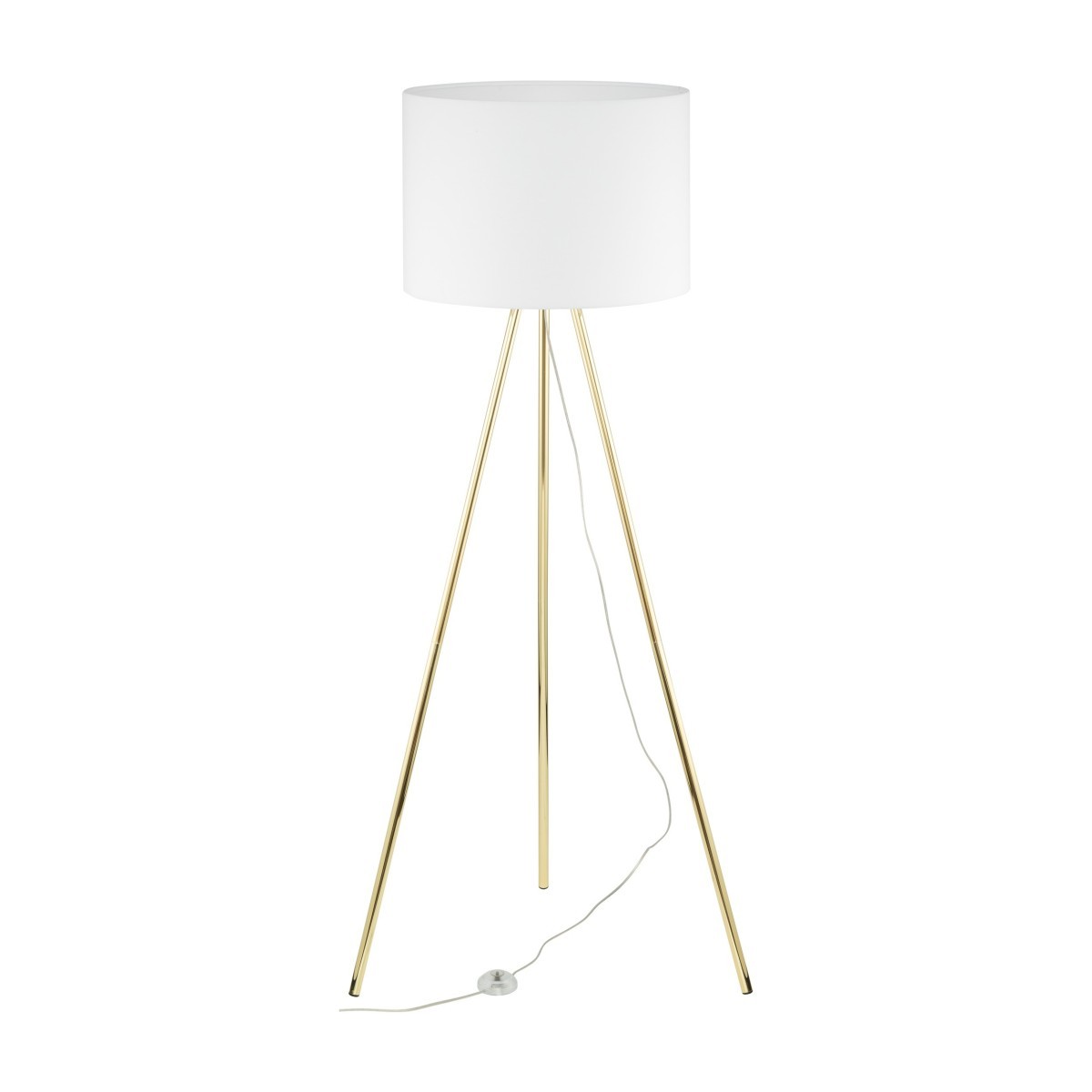 Lampa podłogowa TK-Lighting UMBERTO TKL6637 kolor - złoty - biały styl Nowoczesny  Glamour