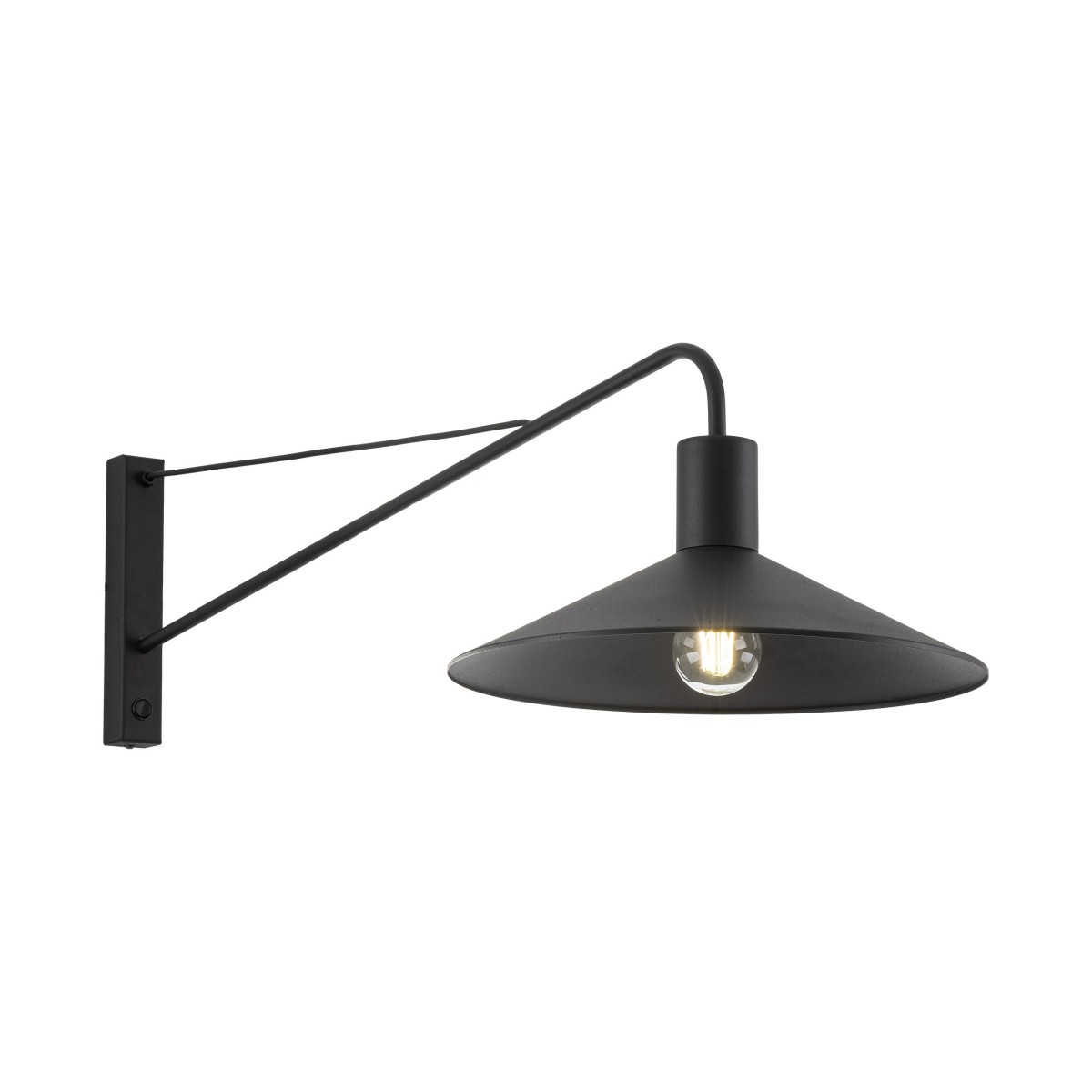 Lampa ścienna TK-Lighting JUMP TKL6638  Kinkiet kolor - czarny styl Nowoczesny  Loftowy