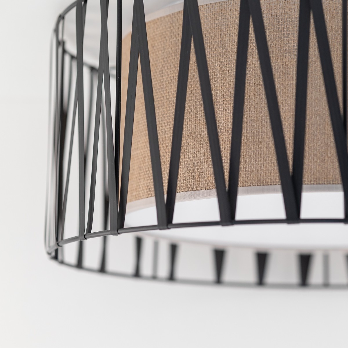 Lampa sufitowa TK-Lighting HARMONY TKL5940 kolor - biały - juta styl Nowoczesny  Klasyczny