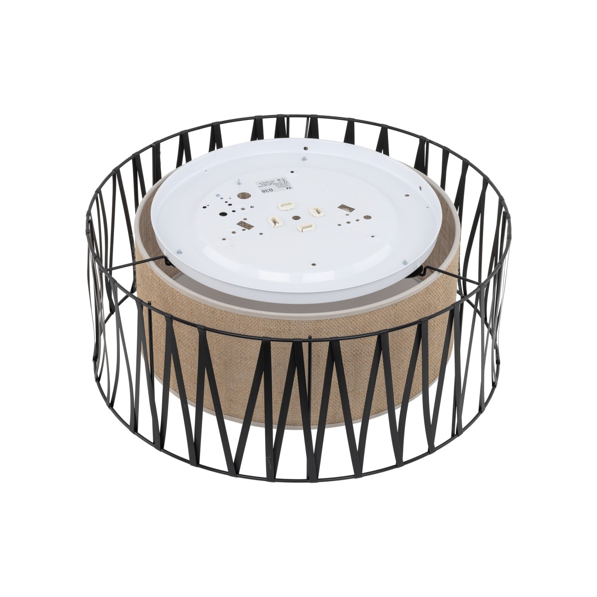 Lampa sufitowa TK-Lighting HARMONY TKL5940 kolor - biały - juta styl Nowoczesny  Klasyczny