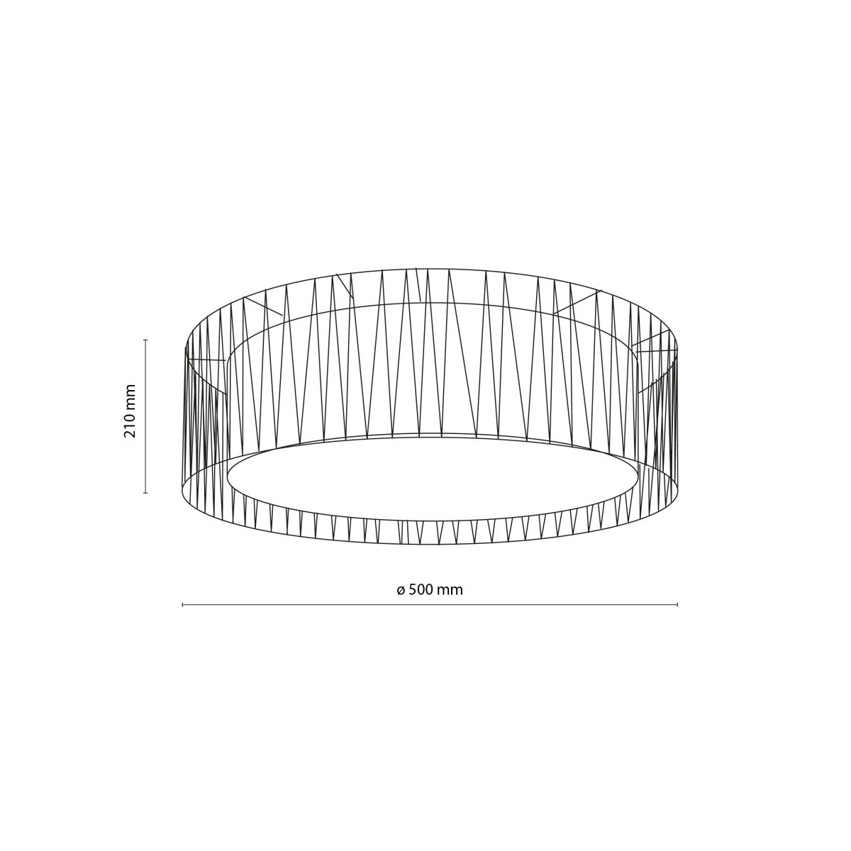 Lampa sufitowa TK-Lighting HARMONY TKL5940 kolor - biały - juta styl Nowoczesny  Klasyczny
