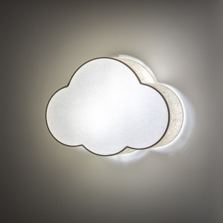 Lampa sufitowa TK-Lighting CLOUD TKL10006 kolor - biały - len styl Nowoczesny  Boho
