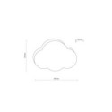 Lampa sufitowa TK-Lighting CLOUD TKL10006 kolor - biały - len styl Nowoczesny  Boho
