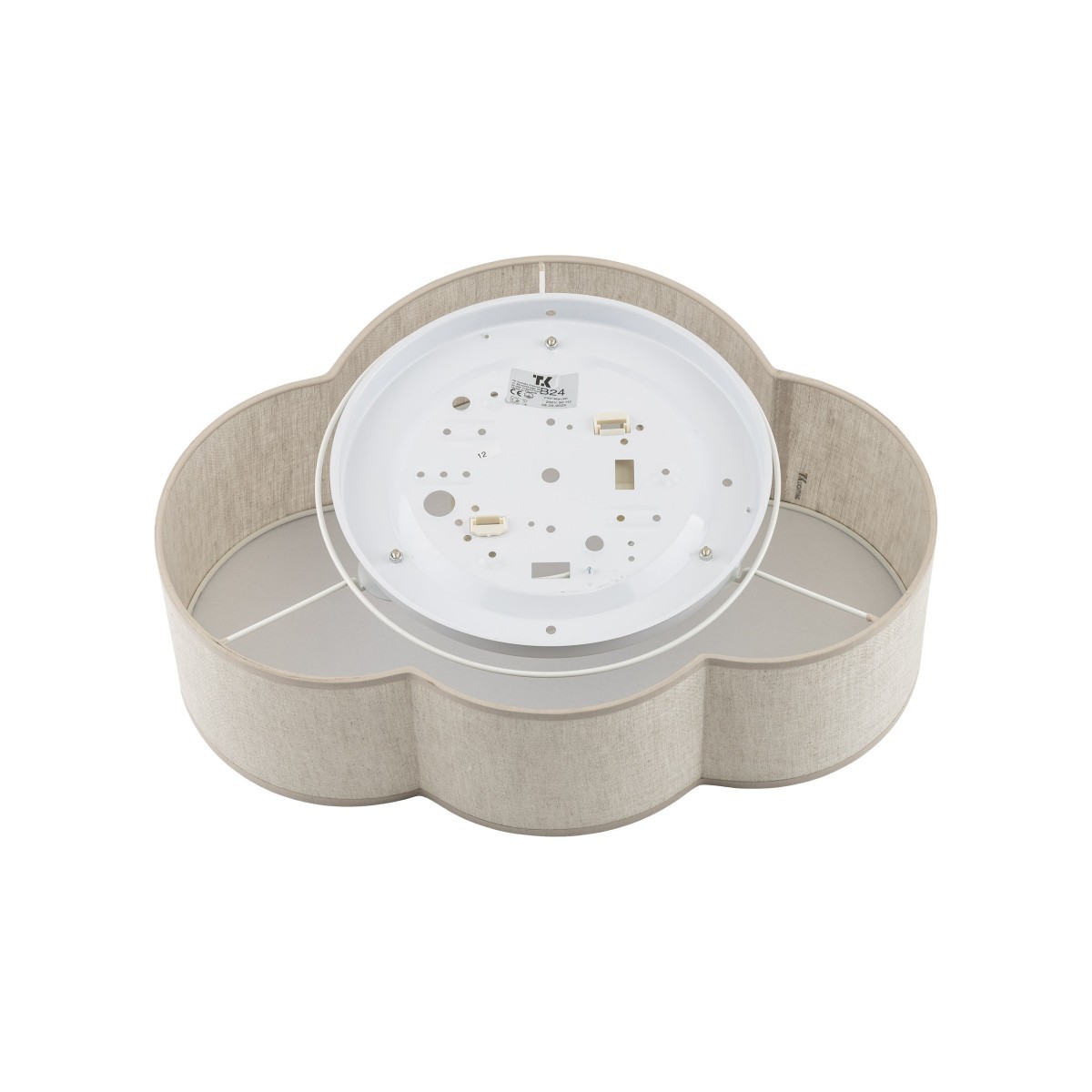 Lampa sufitowa TK-Lighting CLOUD TKL10006 kolor - biały - len styl Nowoczesny  Boho