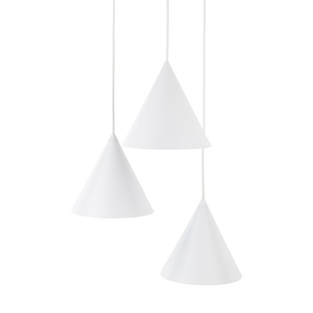 Lampa wisząca TK-Lighting CONO TKL10012  Lampa sufitowa kolor - biały styl Nowoczesny  Rustykalny