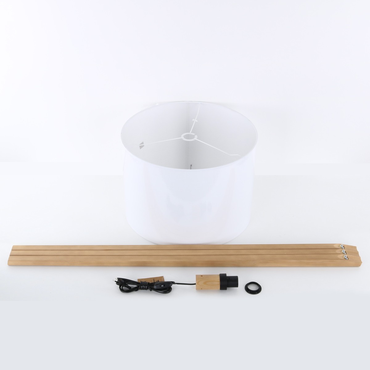 Lampa podłogowa TK-Lighting GRAND TKL16006 kolor - sosna - biały styl Nowoczesny  Boho