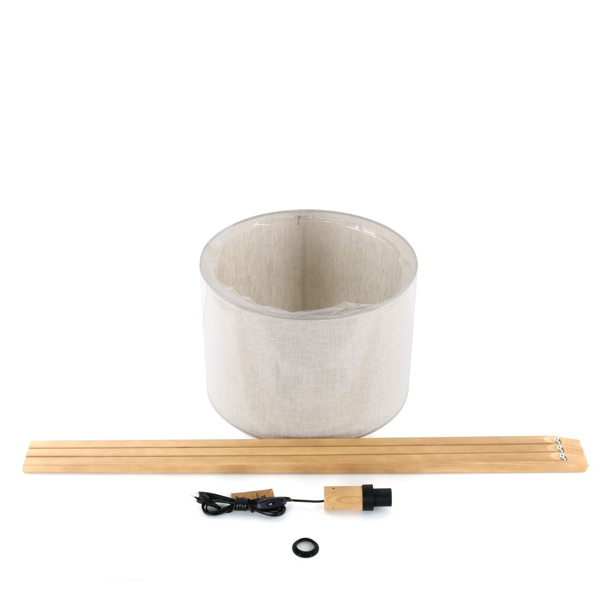 Lampa podłogowa TK-Lighting GRAND TKL16007 kolor - sosna - len styl Nowoczesny  Boho