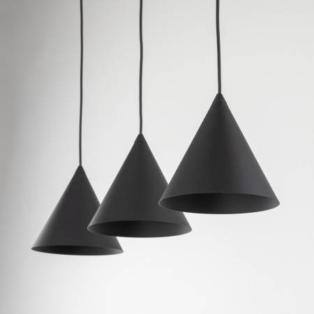 Lampa wisząca TK-Lighting CONO TKL10068  Lampa sufitowa kolor - czarny styl Nowoczesny  Loftowy