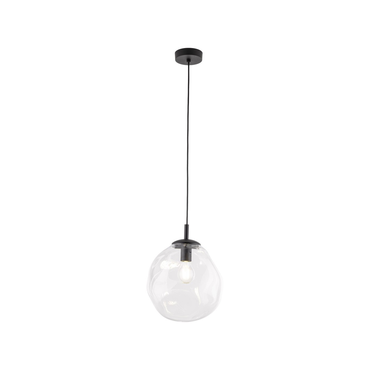 Lampa wisząca TK-Lighting SOL TKL10082  Lampa sufitowa kolor - czarny - transparentny styl Nowoczesny  Loftowy