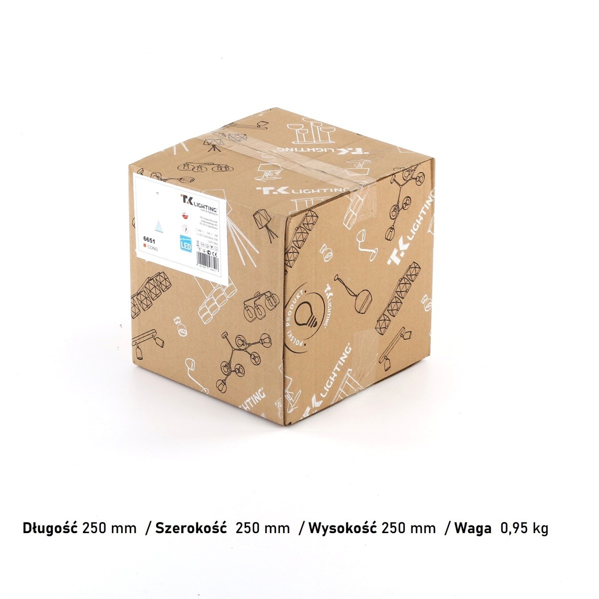 Lampa wisząca TK-Lighting CONO TKL6651  Lampa sufitowa kolor - miętowy styl Nowoczesny  Rustykalny