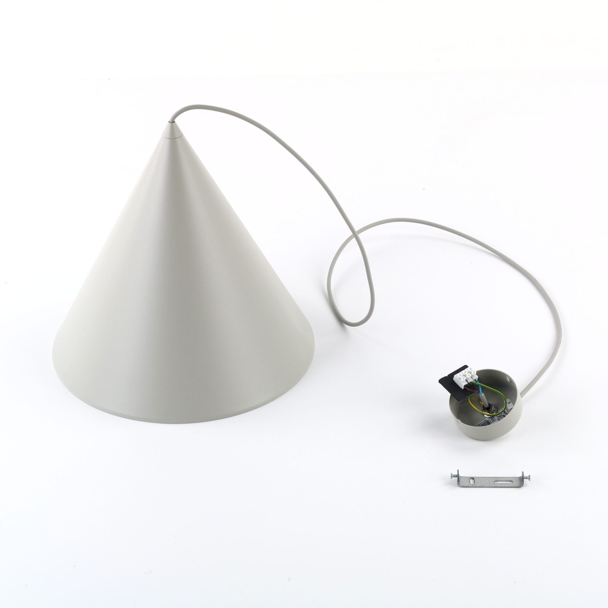 Lampa wisząca TK-Lighting CONO TKL10056  Lampa sufitowa kolor - beżowy styl Nowoczesny  Skandynawski