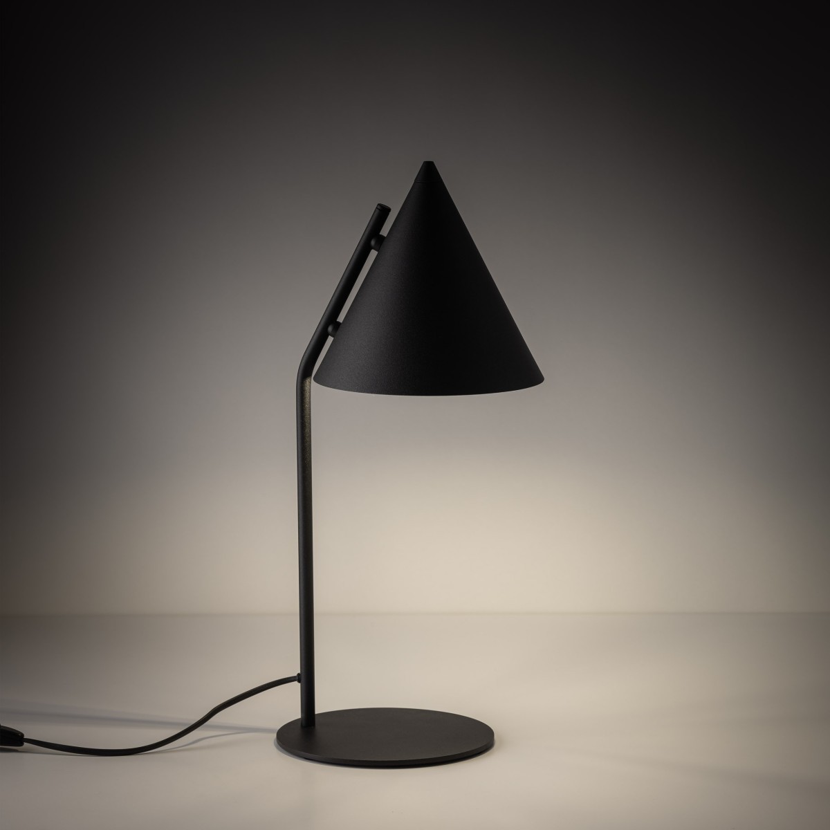 Lampka nocna TK-Lighting CONO TKL16009 kolor - czarny styl Nowoczesny  Loftowy