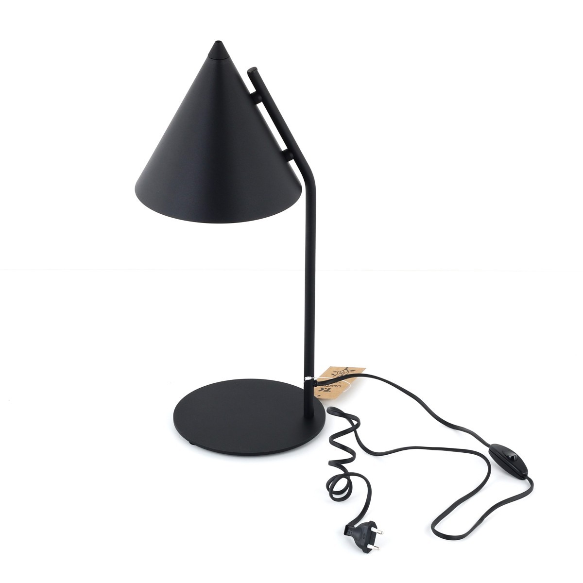 Lampka nocna TK-Lighting CONO TKL16009 kolor - czarny styl Nowoczesny  Loftowy