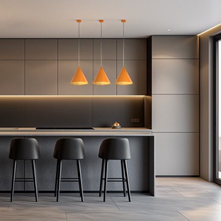 Lampa wisząca TK-Lighting CONO TKL10064  Lampa sufitowa kolor - pomarańczowy styl Nowoczesny  Boho