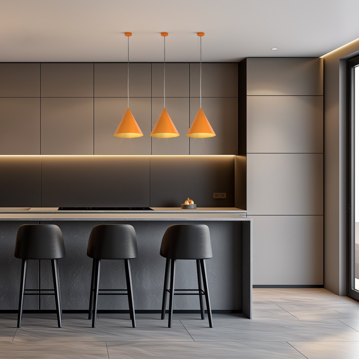 Lampa wisząca TK-Lighting CONO TKL10064  Lampa sufitowa kolor - pomarańczowy styl Nowoczesny  Boho