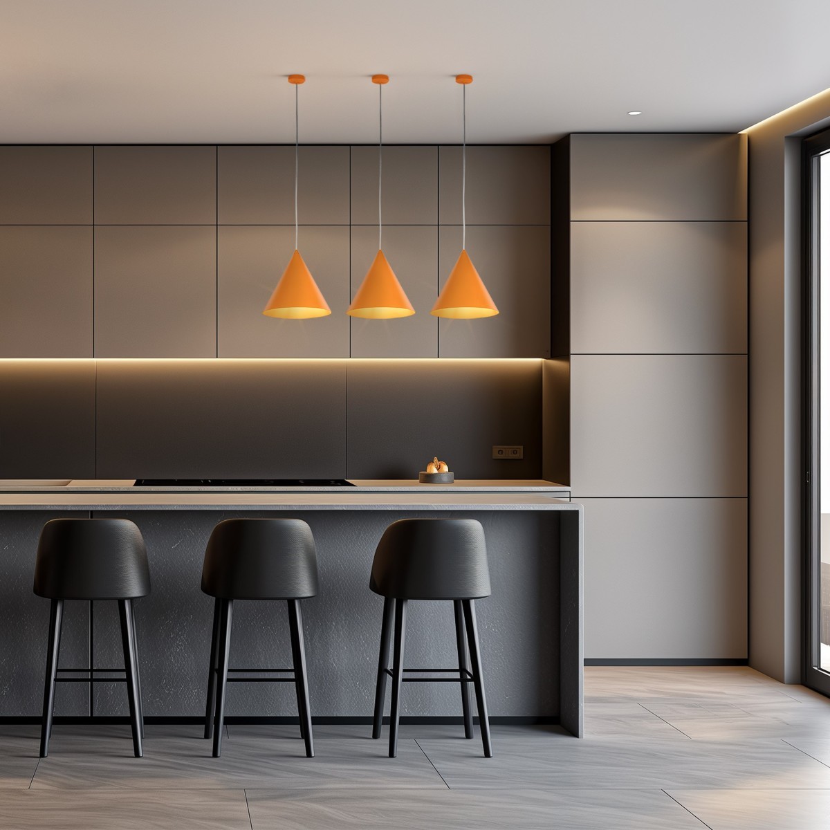 Lampa wisząca TK-Lighting CONO TKL10064  Lampa sufitowa kolor - pomarańczowy styl Nowoczesny  Boho