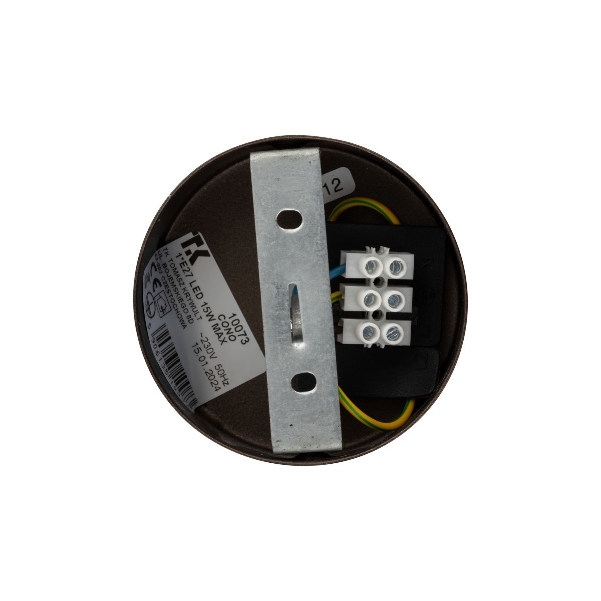 Lampa wisząca TK-Lighting CONO TKL10073  Lampa sufitowa kolor - brązowy styl Nowoczesny  Rustykalny