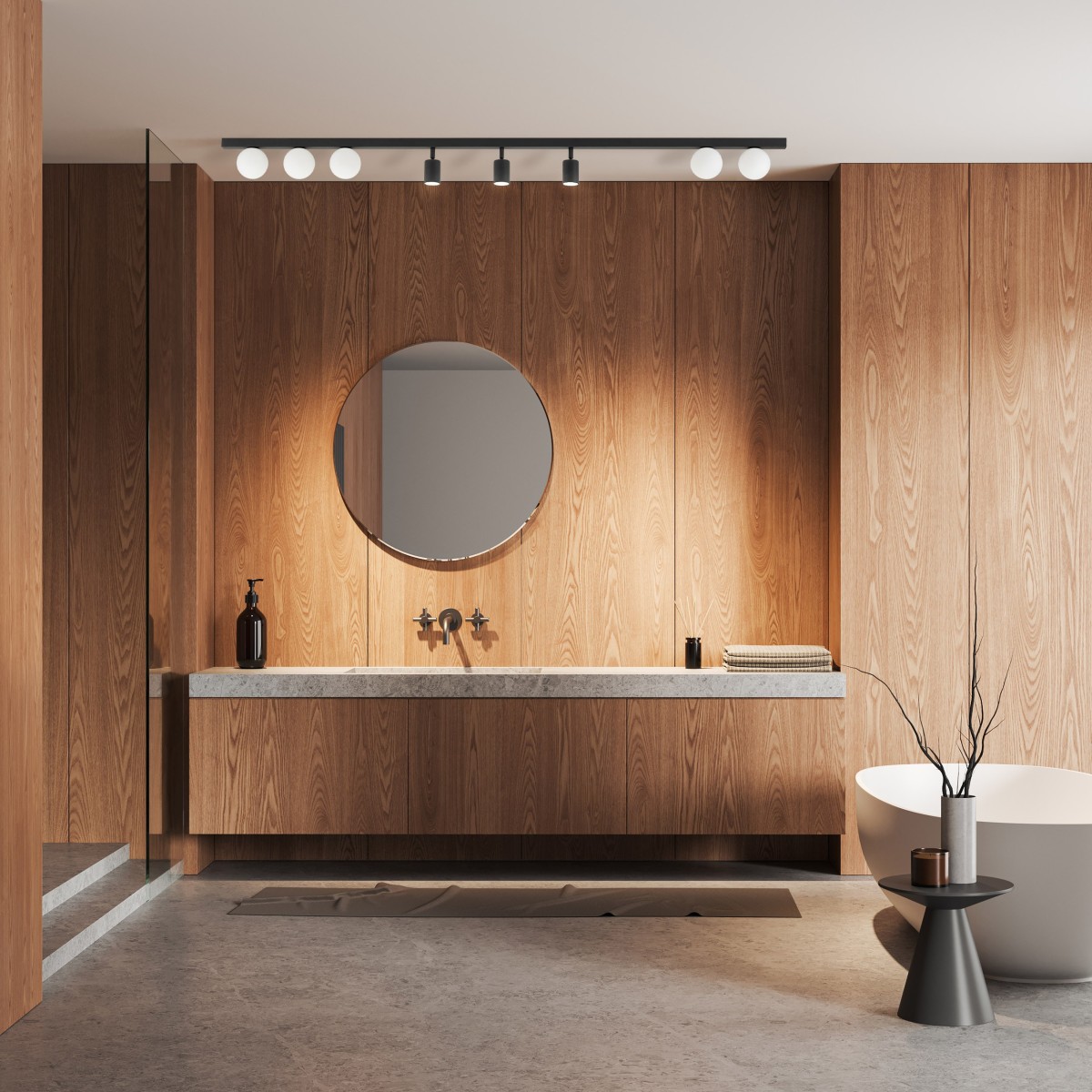 Lampa sufitowa TK-Lighting VOX TKL10004 kolor - czarny - biały styl Nowoczesny  Loftowy