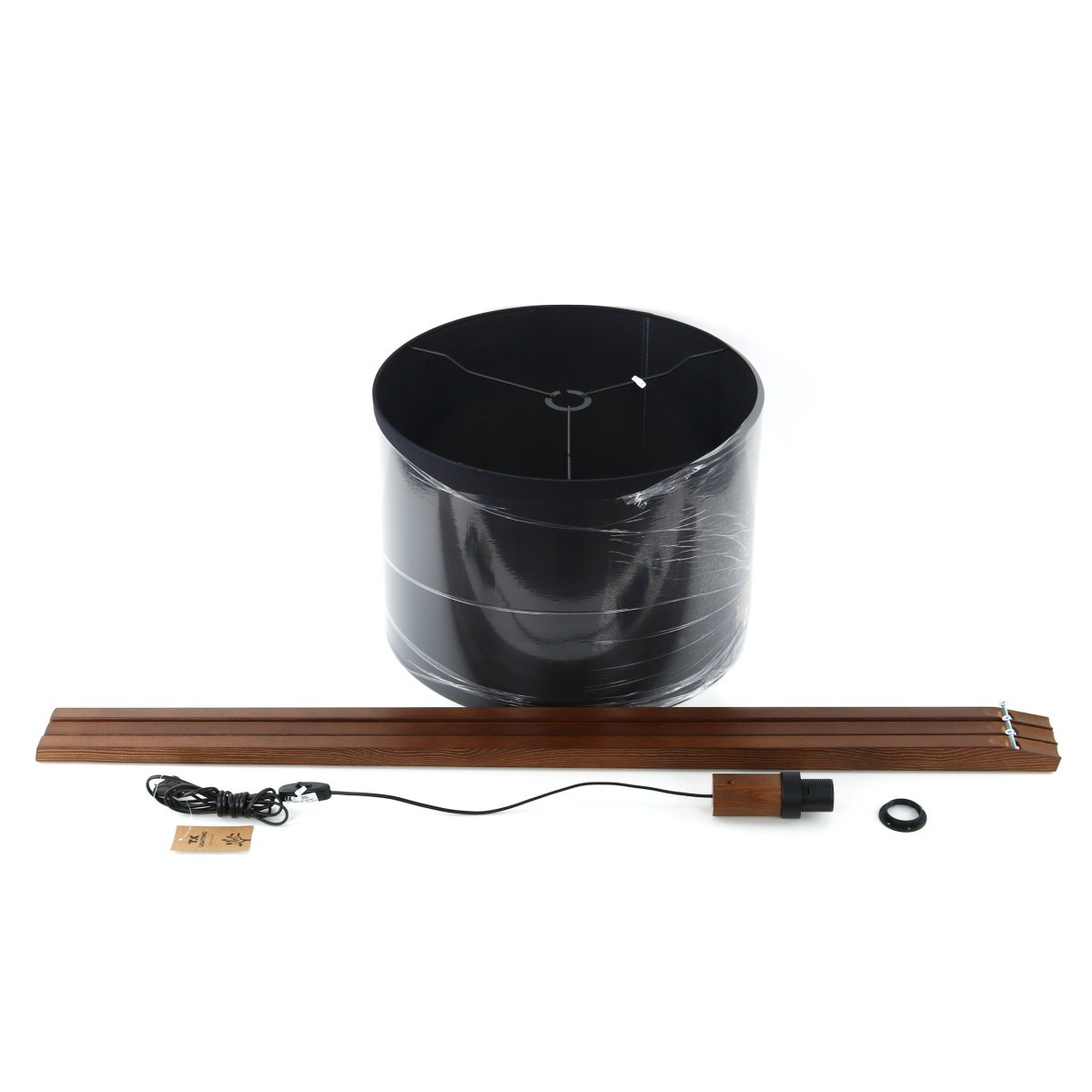 Lampa podłogowa TK-Lighting GRAND TKL16005 kolor - orzech - czarny styl Nowoczesny  Skandynawski