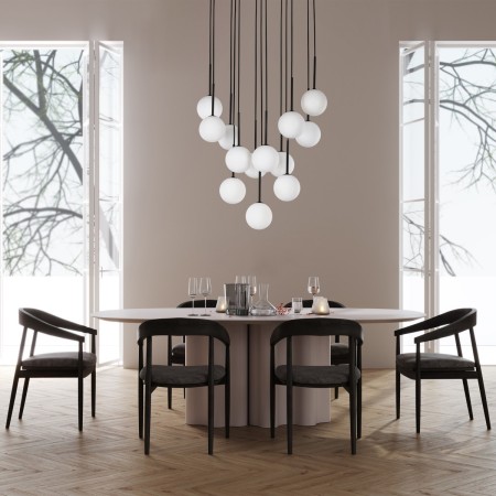Lampa wisząca TK-Lighting MARTIN TKL10079  Lampa sufitowa kolor - czarny - biały styl Nowoczesny  Skandynawski