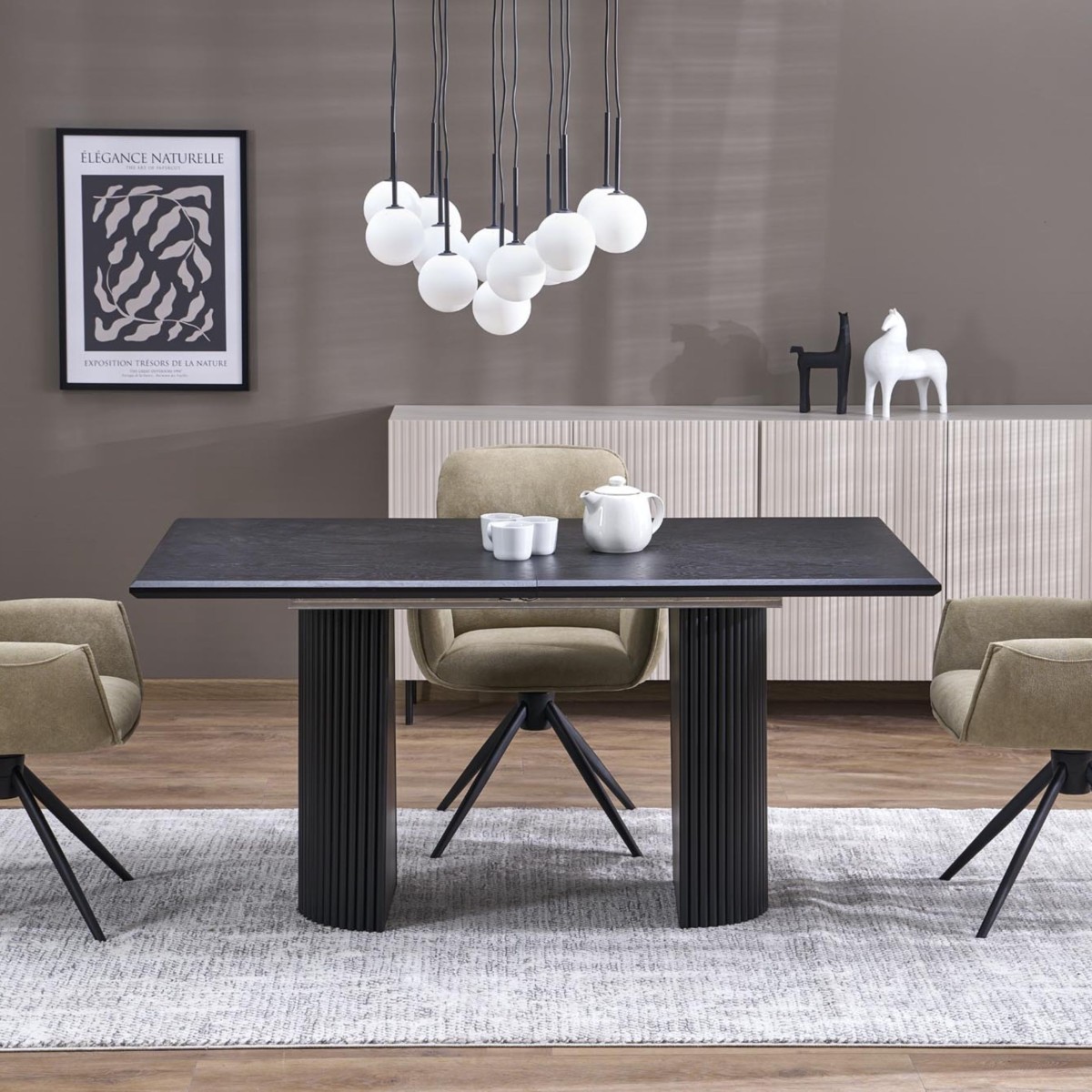 Lampa wisząca TK-Lighting MARTIN TKL10079  Lampa sufitowa kolor - czarny - biały styl Nowoczesny  Skandynawski