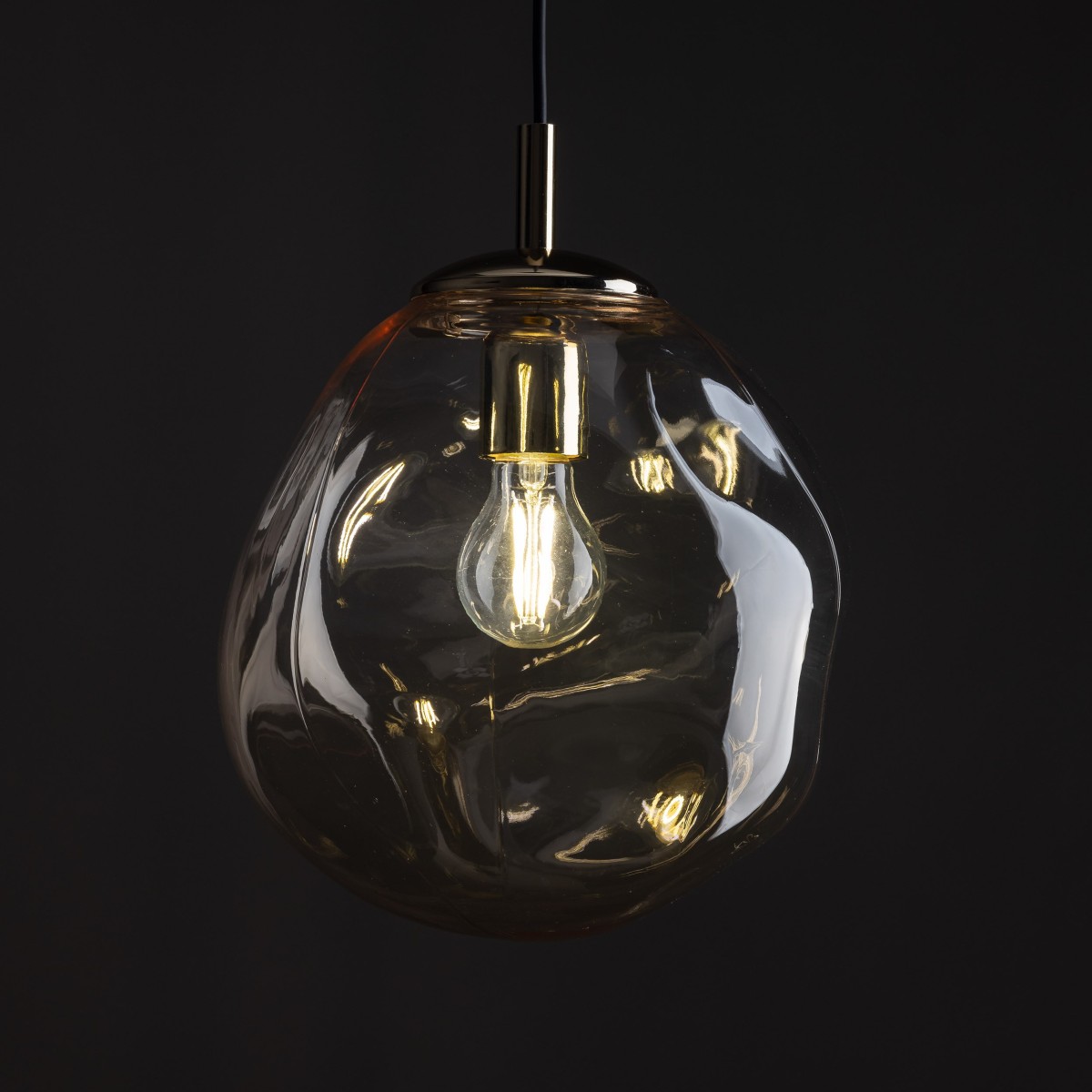 Lampa wisząca TK-Lighting SOL TKL10083  Lampa sufitowa kolor - złoty - czarny styl Nowoczesny  Loftowy