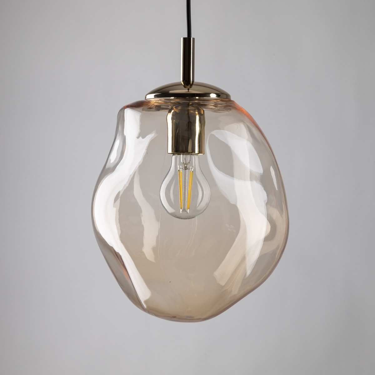 Lampa wisząca TK-Lighting SOL TKL10083  Lampa sufitowa kolor - złoty - czarny styl Nowoczesny  Loftowy