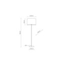 Lampa podłogowa TK-Lighting UMBERTO TKL16033 kolor - złoty - biały styl Nowoczesny  Glamour