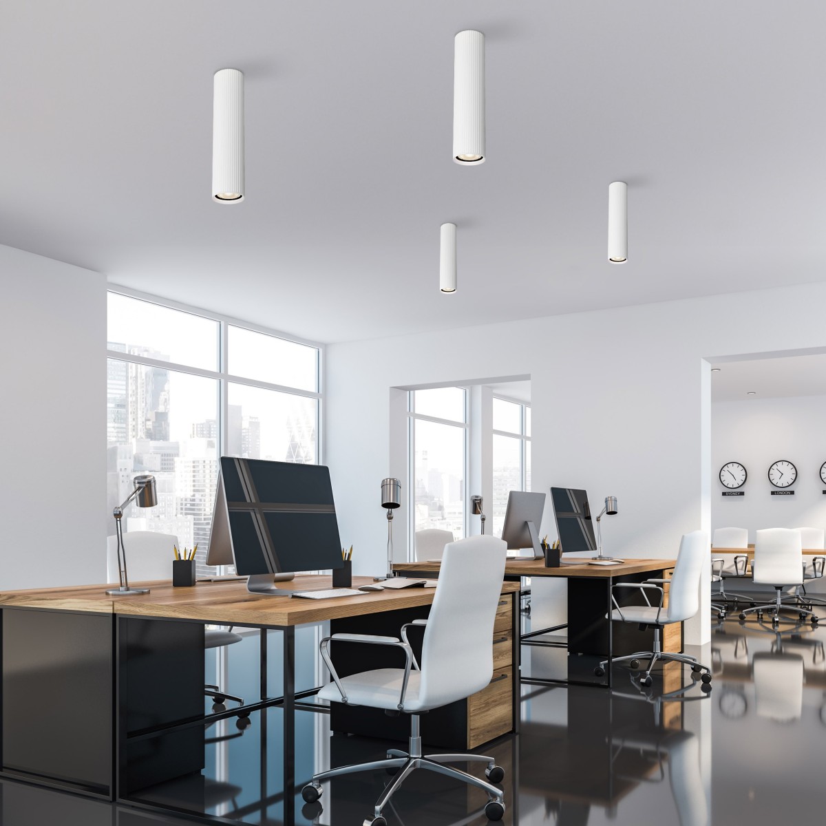 Lampa sufitowa TK-Lighting TUNE TKL10027 kolor - biały styl Nowoczesny  Loftowy