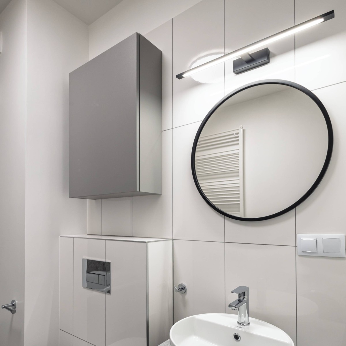 Lampa ścienna TK-Lighting GALLERY TKL18002  Kinkiet kolor - czarny - biały styl Nowoczesny  Loftowy