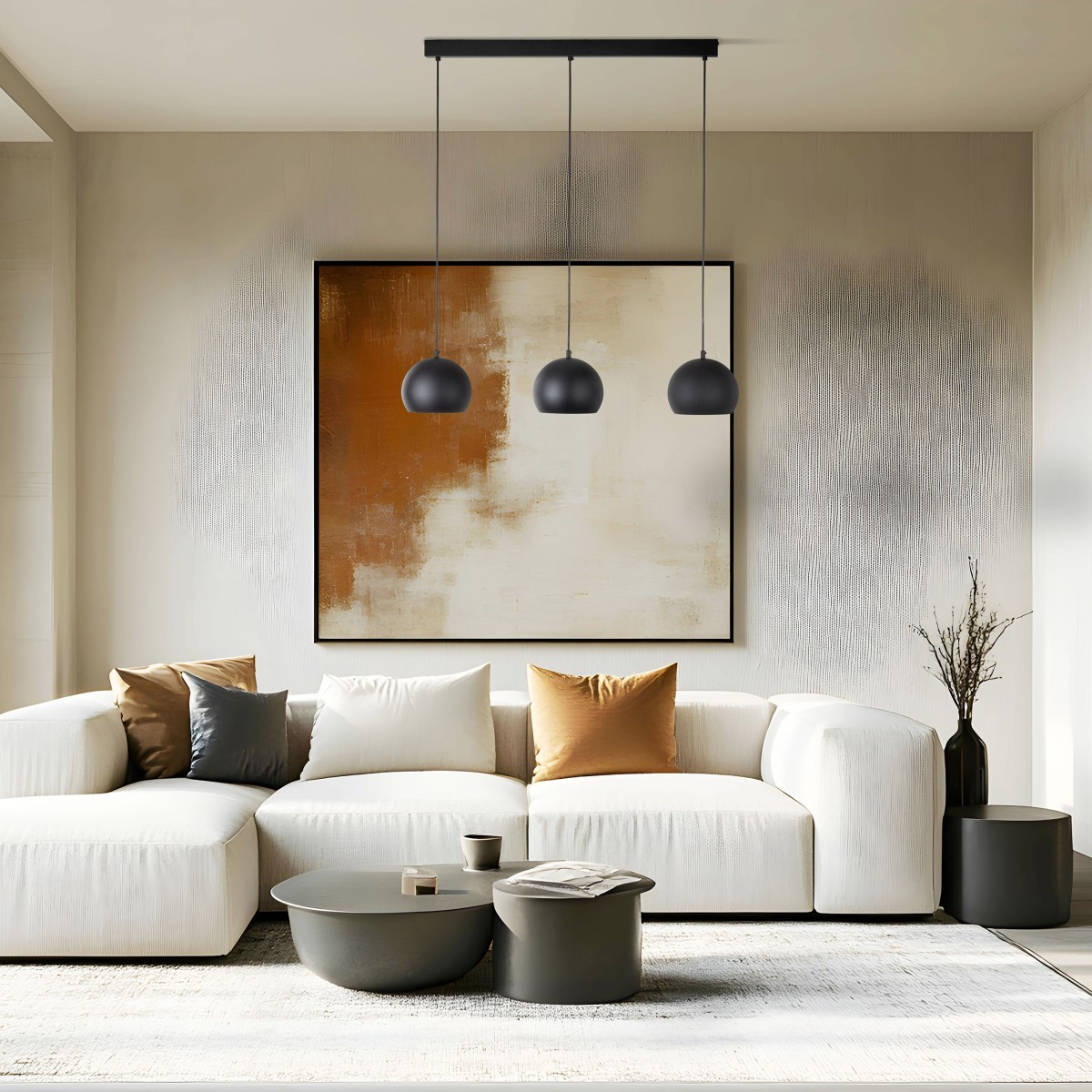 Lampa wisząca TK-Lighting ZOE TKL10169  Lampa sufitowa kolor - czarny styl Nowoczesny  Loftowy