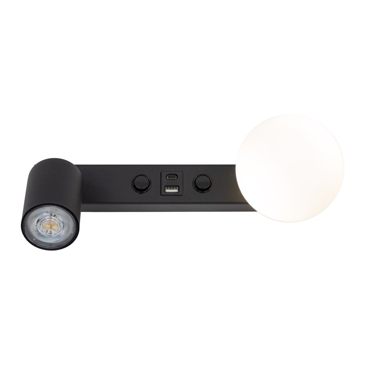 Kinkiet TK-Lighting VOX TKL10152 kolor - czarny - biały styl Nowoczesny  Loftowy