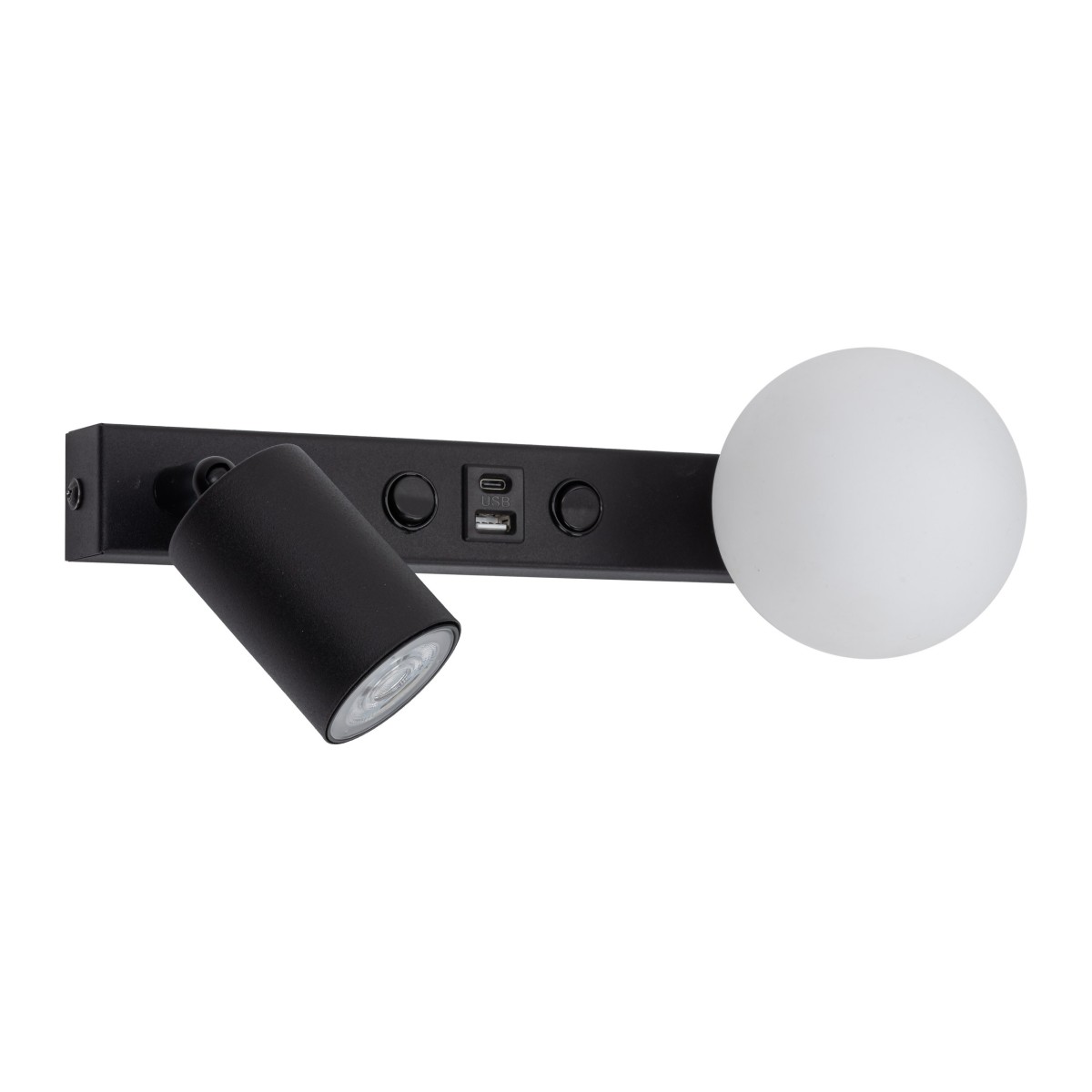 Kinkiet TK-Lighting VOX TKL10152 kolor - czarny - biały styl Nowoczesny  Loftowy