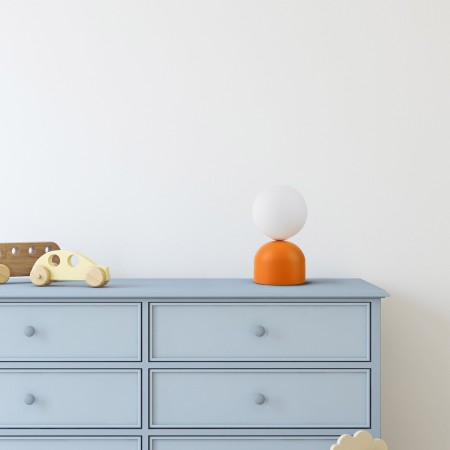 Lampka nocna TK-Lighting MIKI TKL16041 kolor - pomarańczowy - biały styl Nowoczesny  Boho