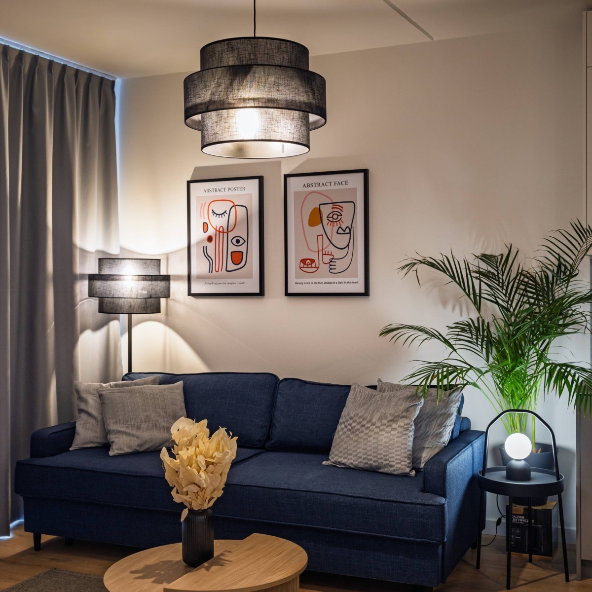 Lampka nocna TK-Lighting MIKI TKL16044 kolor - czarny - biały styl Nowoczesny  Loftowy