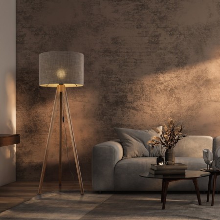 Lampa podłogowa TK-Lighting GRAND TKL16019 kolor - orzech - Brązowy styl Nowoczesny  Boho