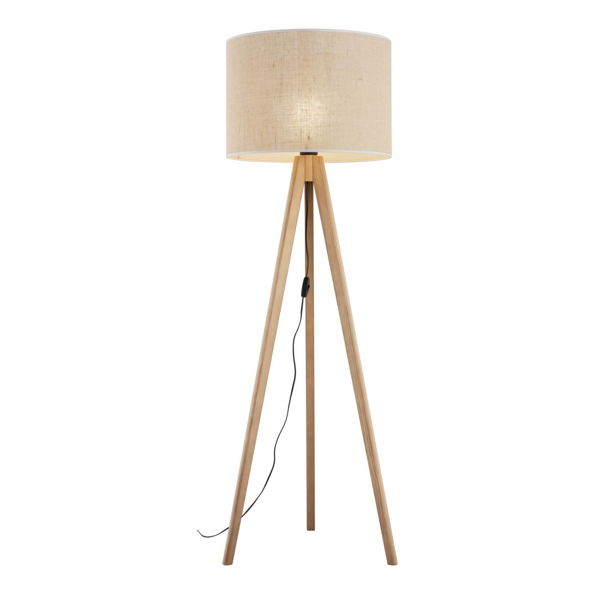 Lampa podłogowa TK-Lighting GRAND TKL16020 kolor - sosna - juta styl Nowoczesny  Boho