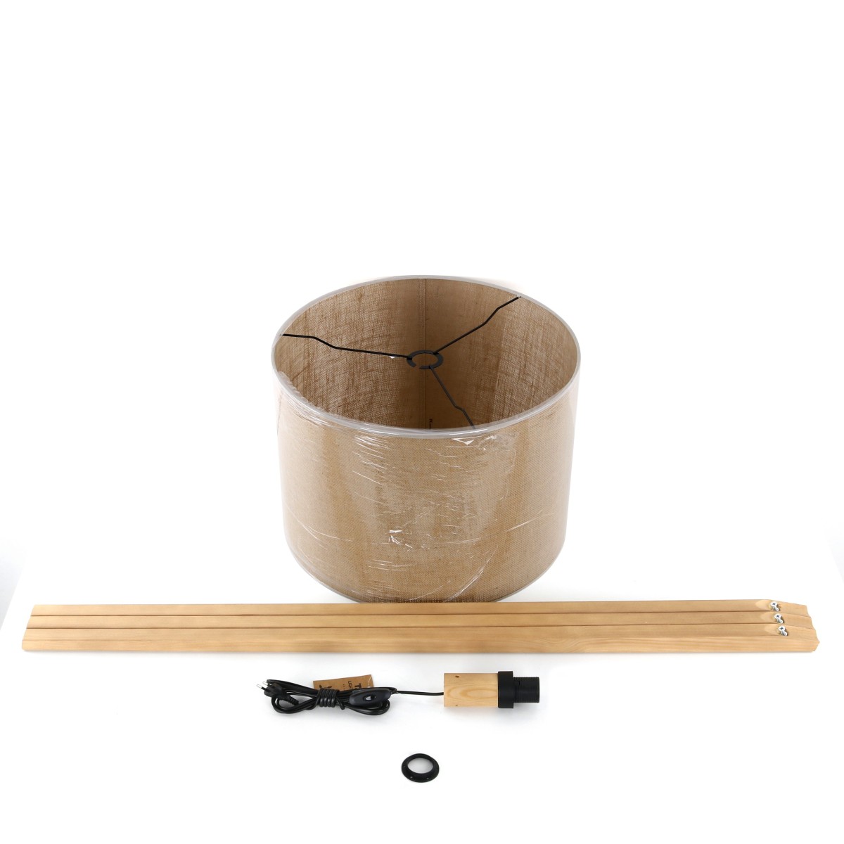 Lampa podłogowa TK-Lighting GRAND TKL16020 kolor - sosna - juta styl Nowoczesny  Boho